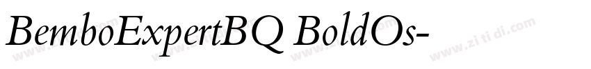 BemboExpertBQ BoldOs字体转换